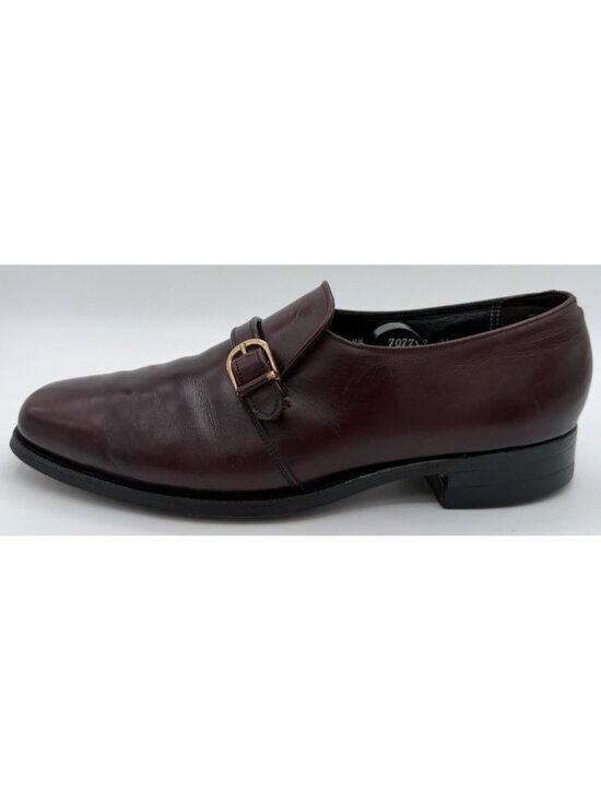 Florsheim Imperial Monk Strap Dress Shoes Burgundy Oxblood Leather Men’s 8.5 D main image 4
